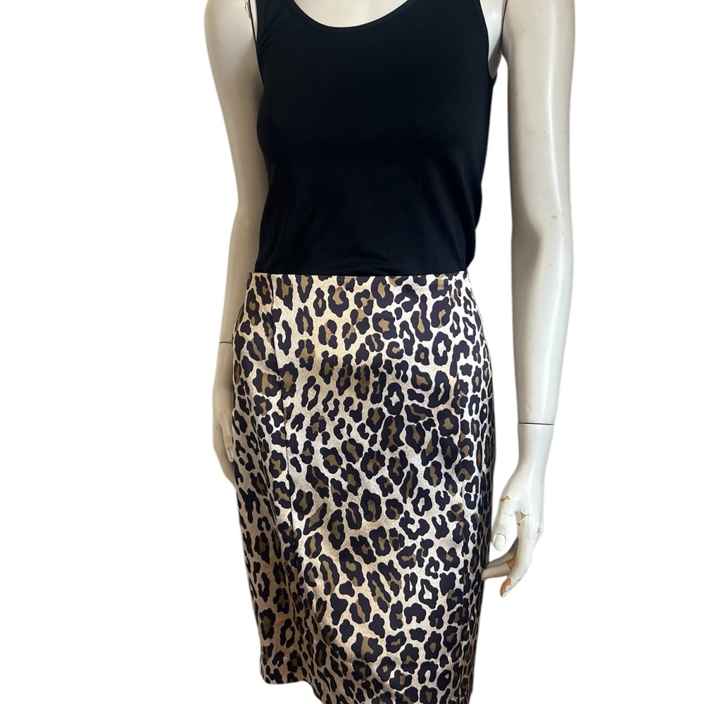 Cache Leopard Print SEXY PENCIL Skirt BUTT RUCHING High Waisted Y2K 90's…